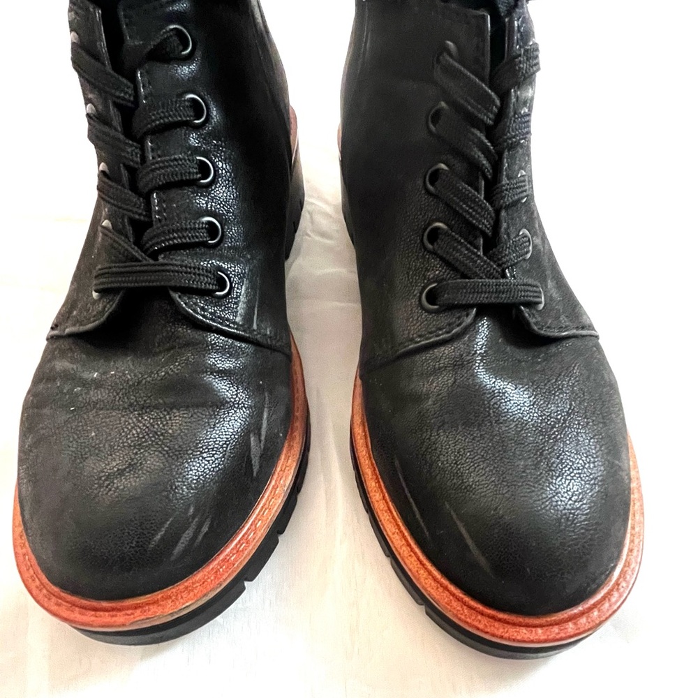 Mia Laced Combat Black boots sz 7,5 - Picture 3 of 11